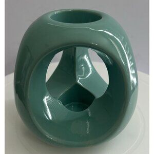 Vintage 99 INTL Lucky Bamboo Turquoise Vase Holder - Vase Not Included